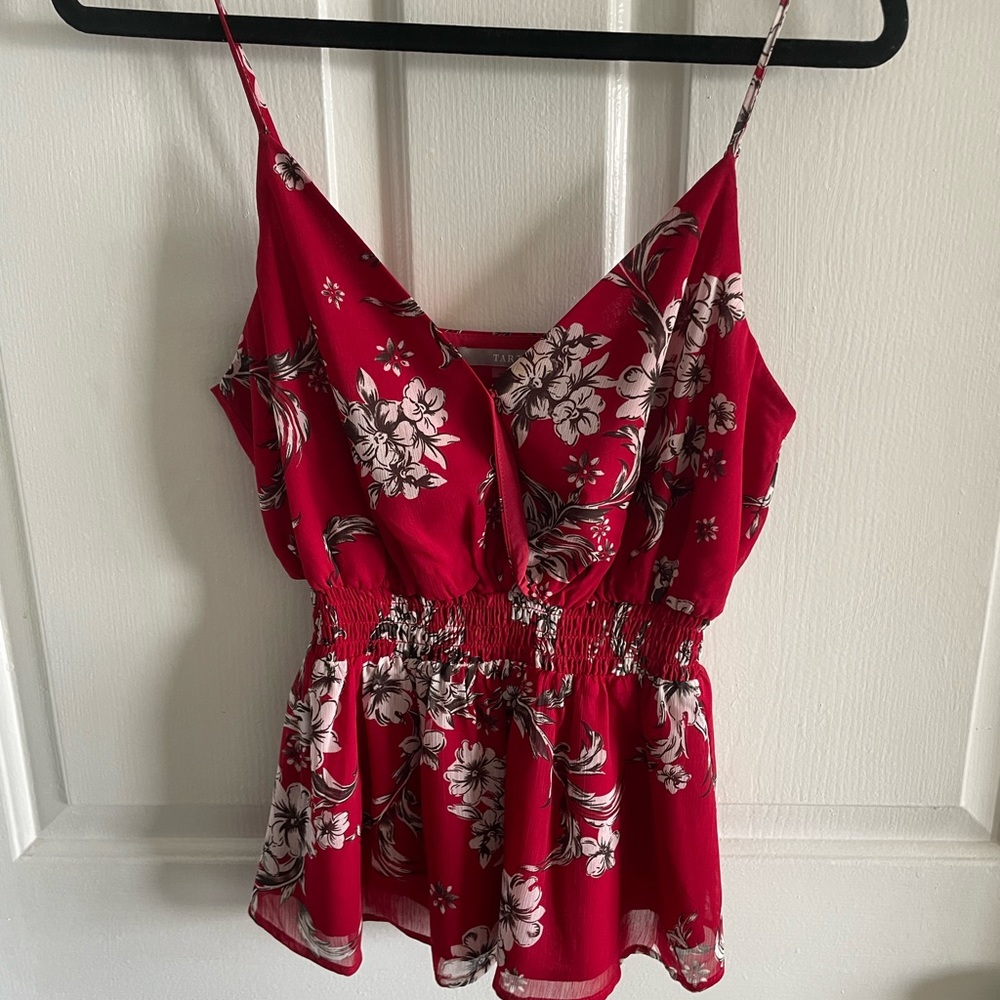 Tart Collections- Red floral cami